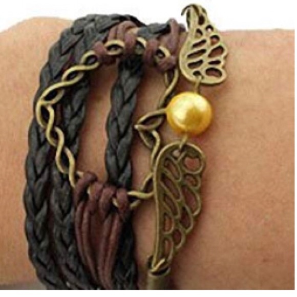 Jewelry - multi layer leather Infinity Bracelet